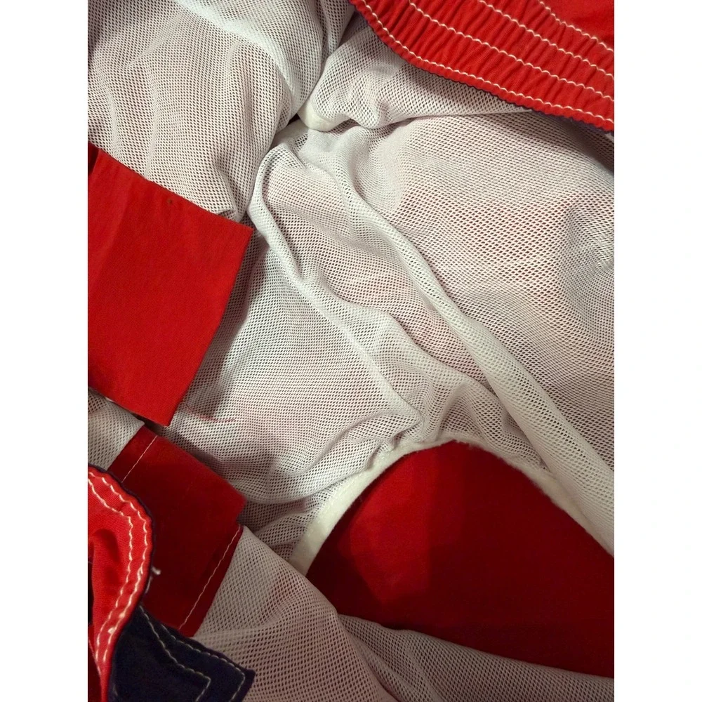 Polo Ralph Lauren Red Swim Trunks Mesh Lined Pony Logo XL Beach Surf